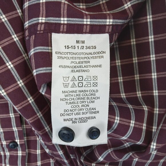 Lucky Brand Men's Tailored Fit Long Sleeve Plaid Button Down Shirt Size M - Picture 10 of 11